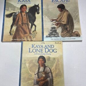 Kaya American Girl Book Set - Beige & Blue Covers